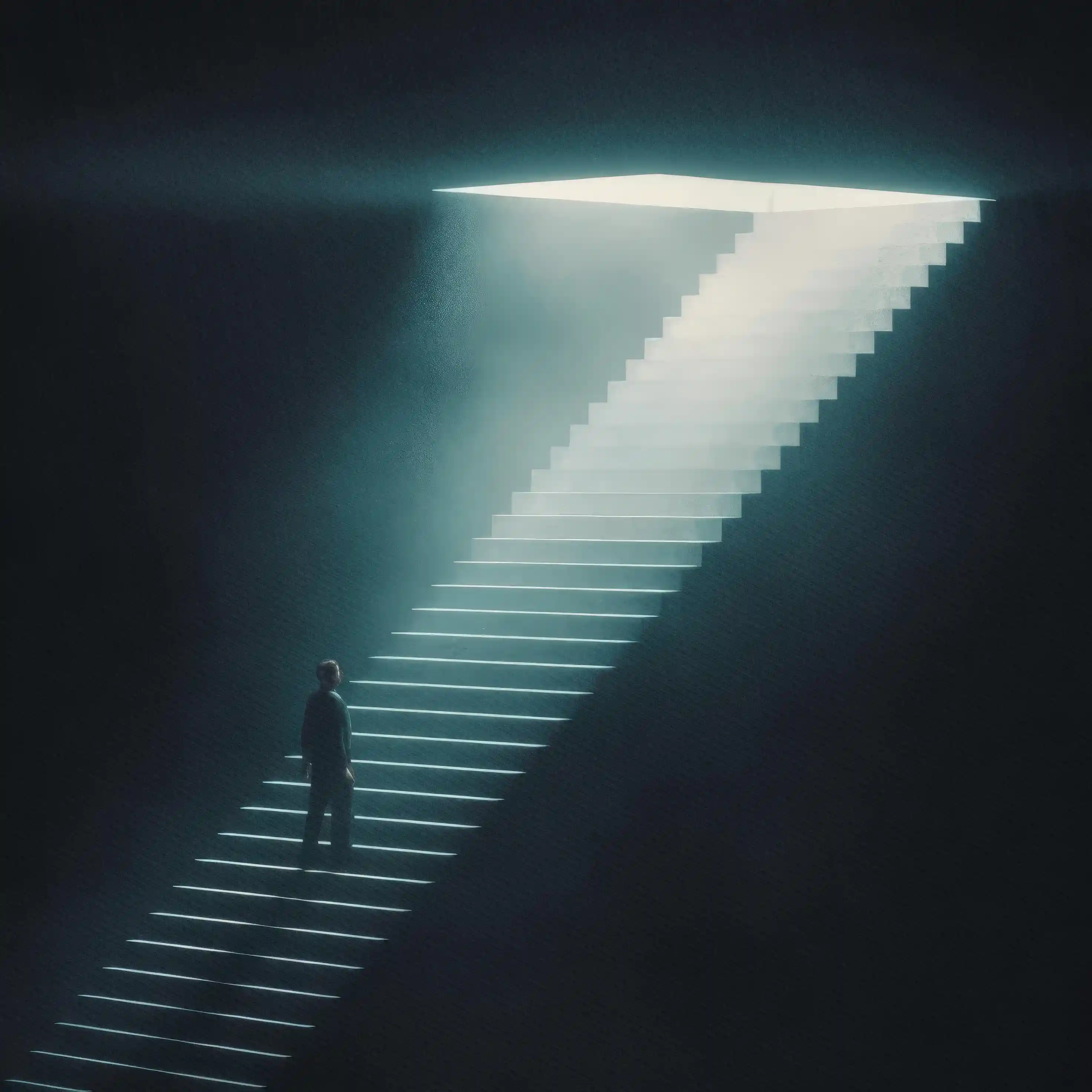 A person writing in a notebook.